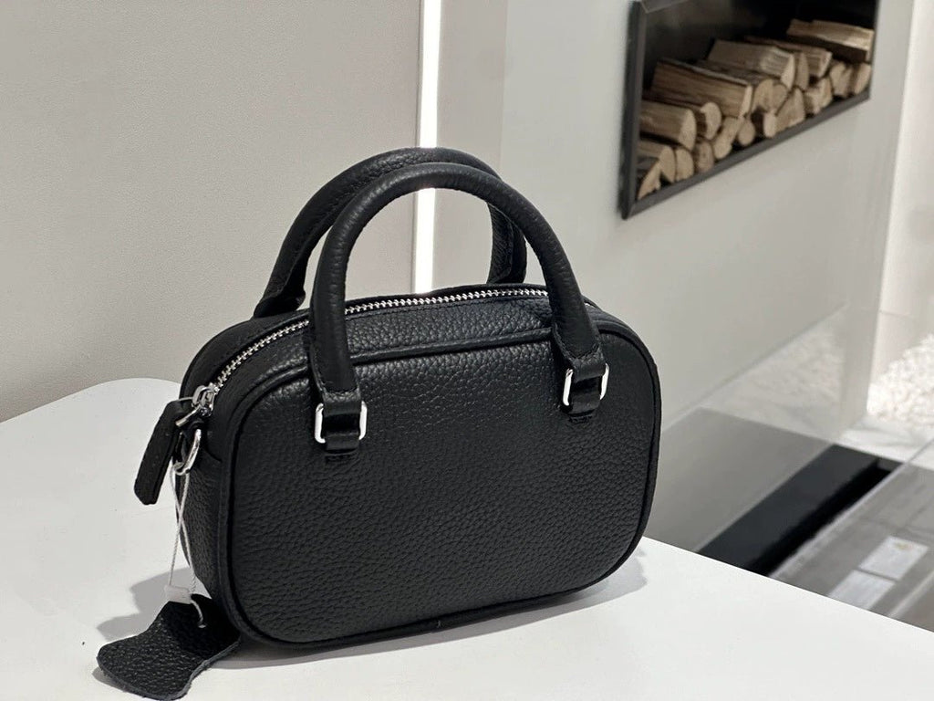 Light Luxury Women's Handbag, Stylish And Elegant Tote, Simple And Versatile, Top-layer Cowhide, Single Shoulder And Crossbody Bag, Mini Handbag - Che Cose Belle