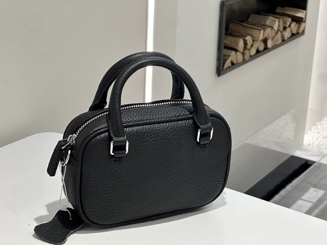 Light Luxury Women's Handbag, Stylish And Elegant Tote, Simple And Versatile, Top-layer Cowhide, Single Shoulder And Crossbody Bag, Mini Handbag - Che Cose Belle