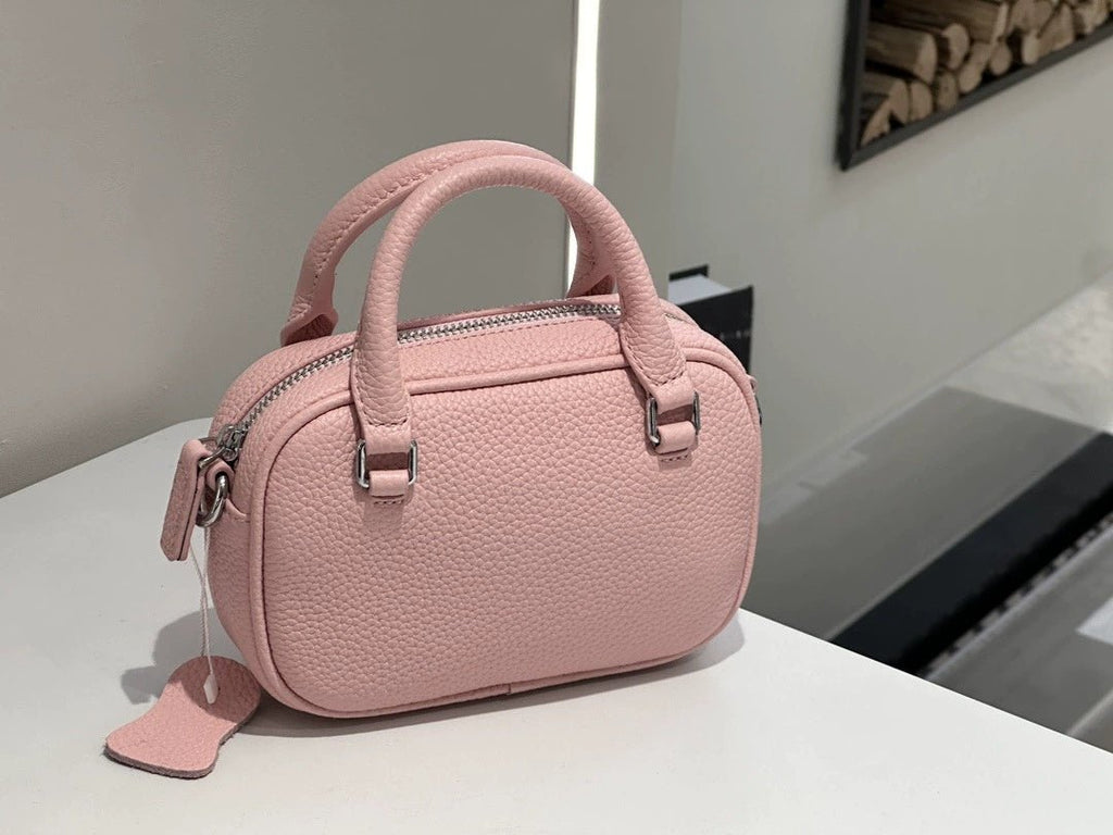 Light Luxury Women's Handbag, Stylish And Elegant Tote, Simple And Versatile, Top-layer Cowhide, Single Shoulder And Crossbody Bag, Mini Handbag - Che Cose Belle