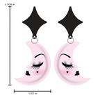 Lil Luna Lullaby Earrings by Miss Fluff x Lipstick & Chrome - Che Cose Belle