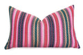 LIMITED 003 - Peruvian Stripe Pillow Cover - Pink and Green - Che Cose Belle