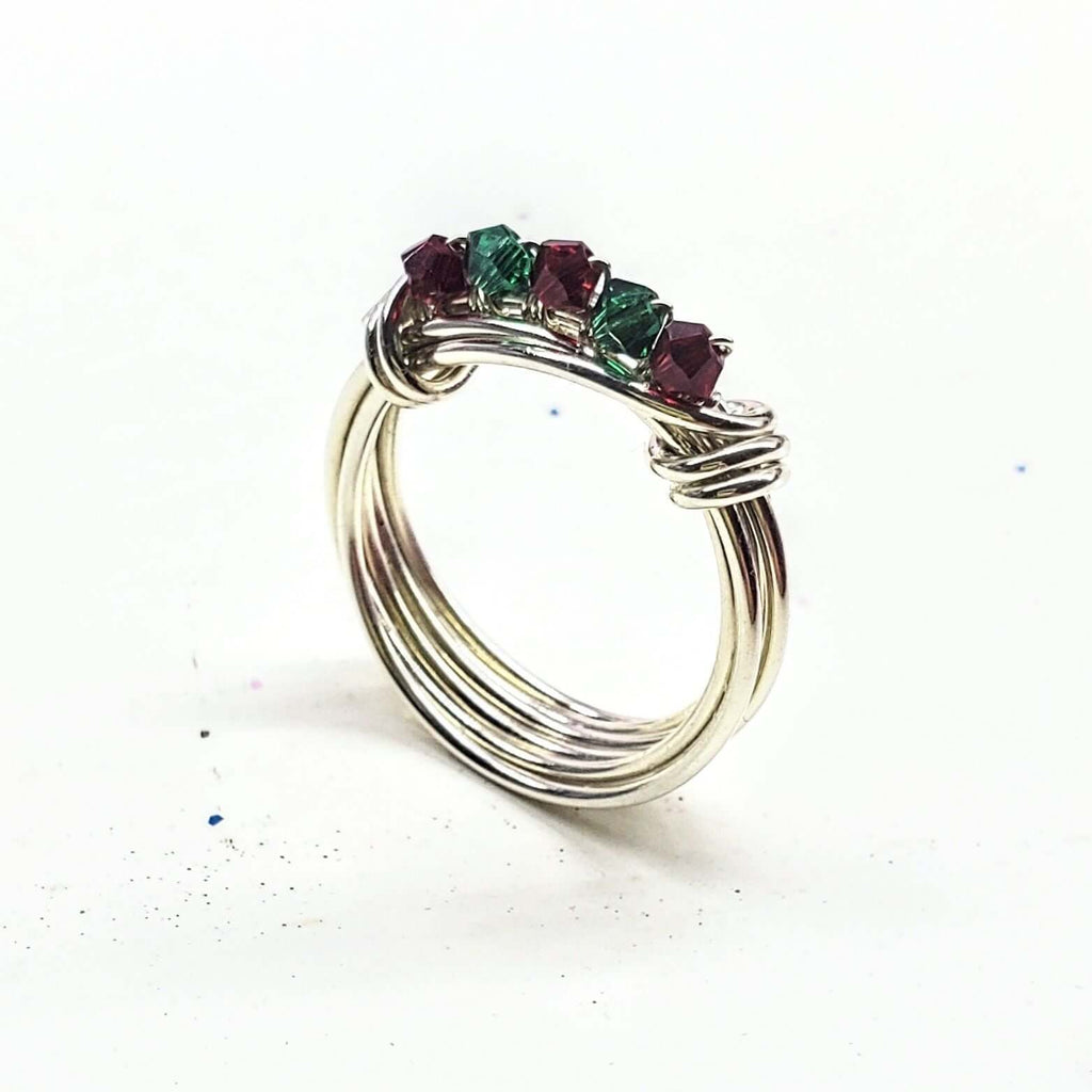 Limited Edition 2026 Silver Wire Wrapped Christmas Ring - Che Cose Belle