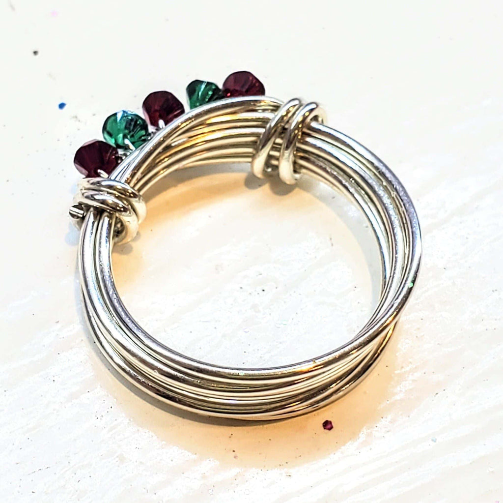 Limited Edition 2026 Silver Wire Wrapped Christmas Ring - Che Cose Belle