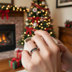 Limited Edition 2026 Silver Wire Wrapped Christmas Ring - Che Cose Belle