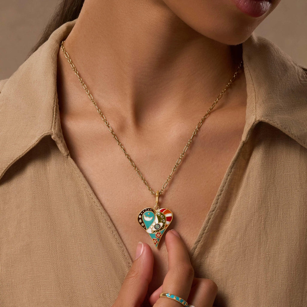 LIMITED EDITION: Expansive Love Heart Charm Necklace - Che Cose Belle