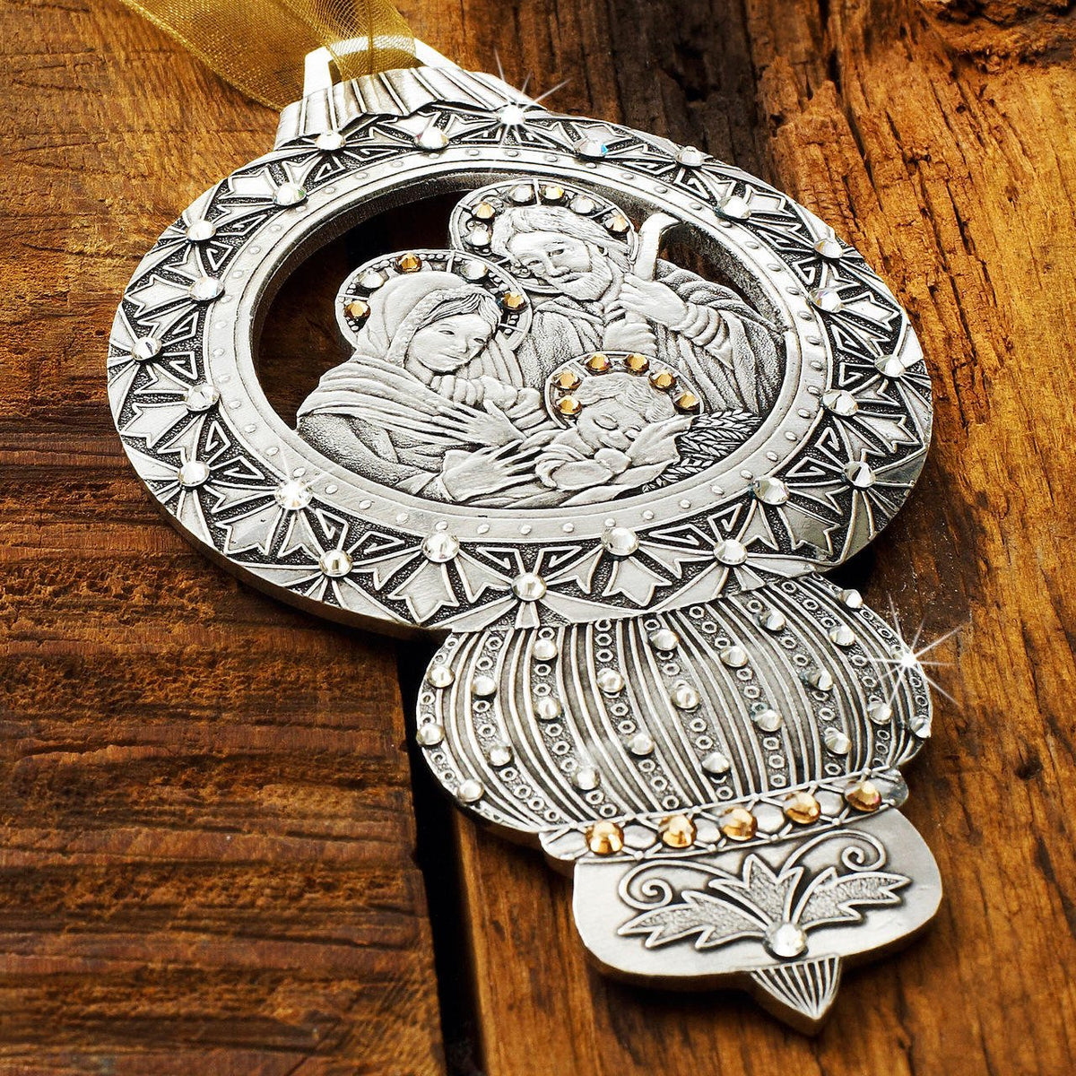 Limited Edition Nativity Ornament- The Holy Family (Aluminum) - Che Cose Belle