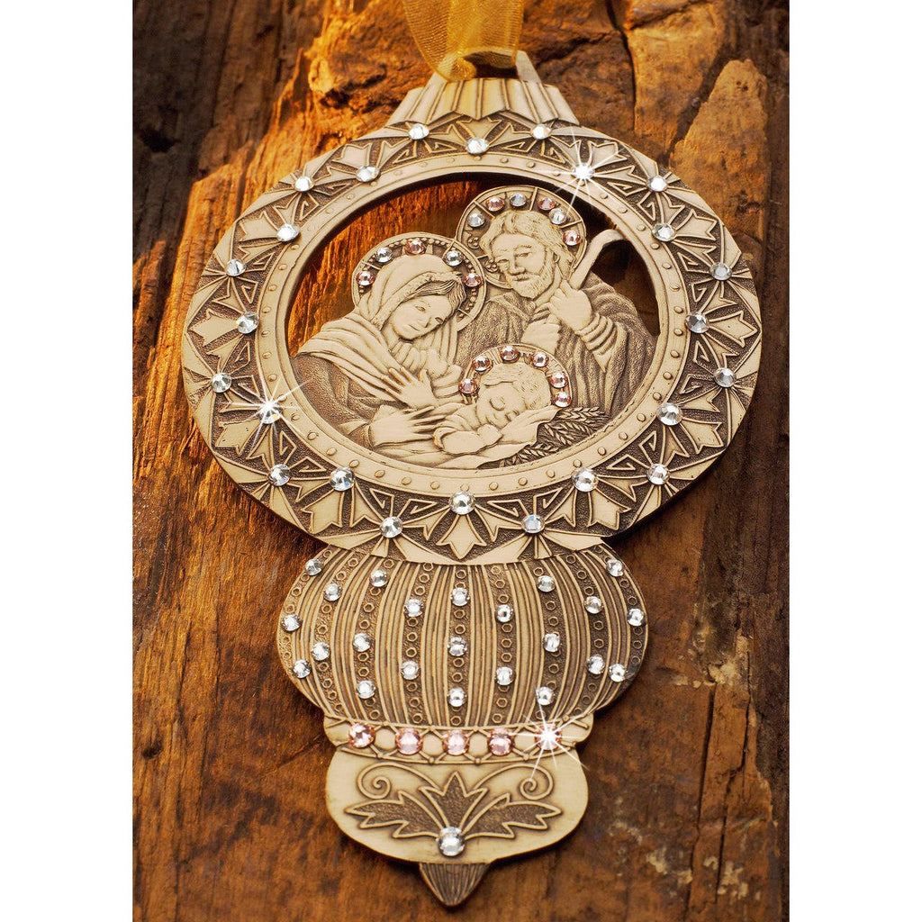 Limited Edition Nativity Ornament- The Holy Family (Bronze) - Che Cose Belle