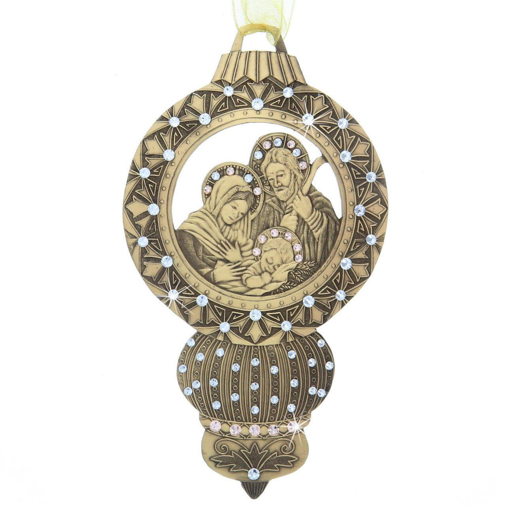 Limited Edition Nativity Ornament- The Holy Family (Bronze) - Che Cose Belle