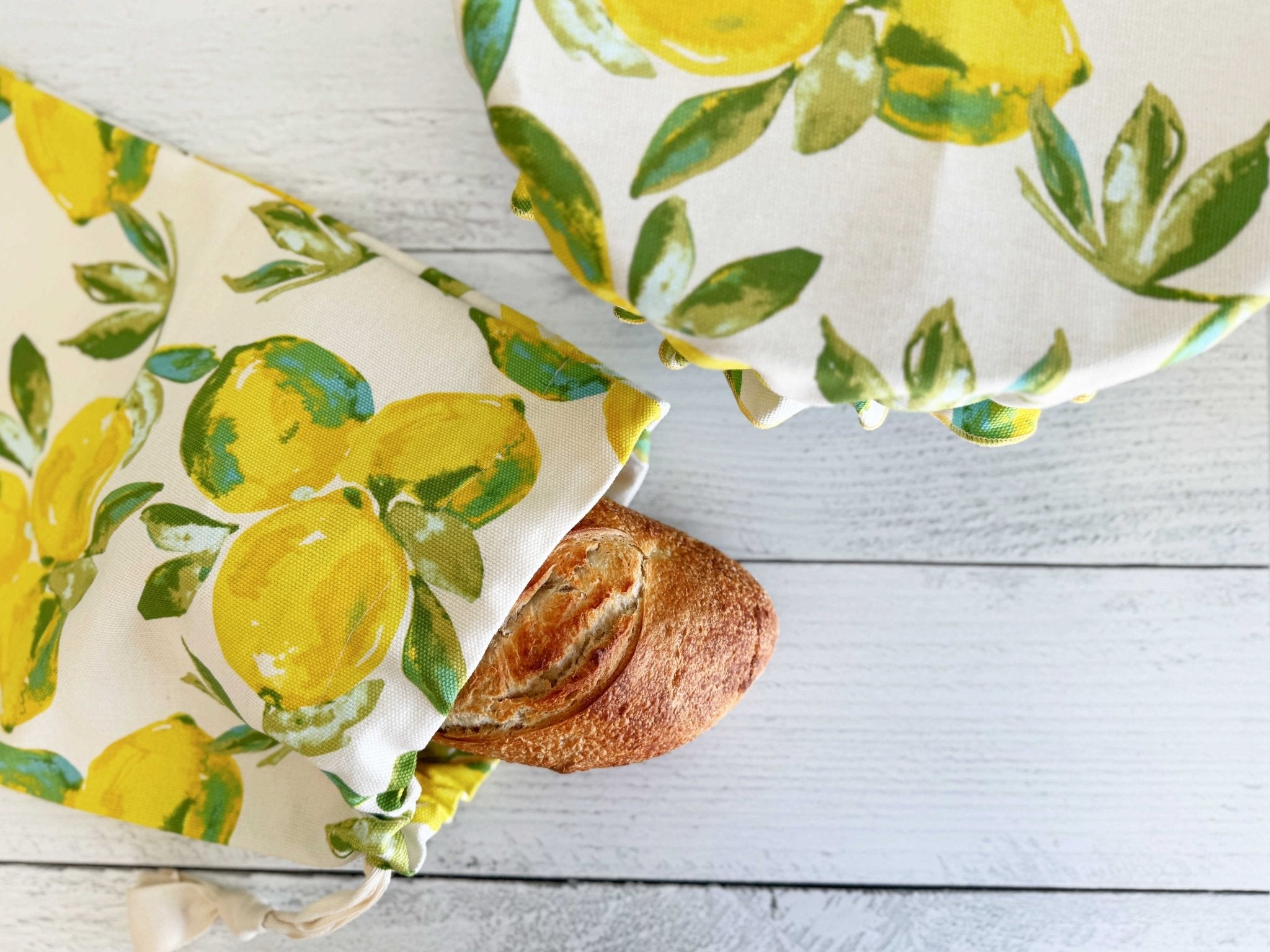 Limoncello Bread Makers Set - bread bag and cover - Che Cose Belle