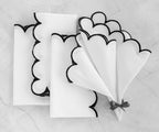 Linen Cloth Napkins - Scalloped - Che Cose Belle