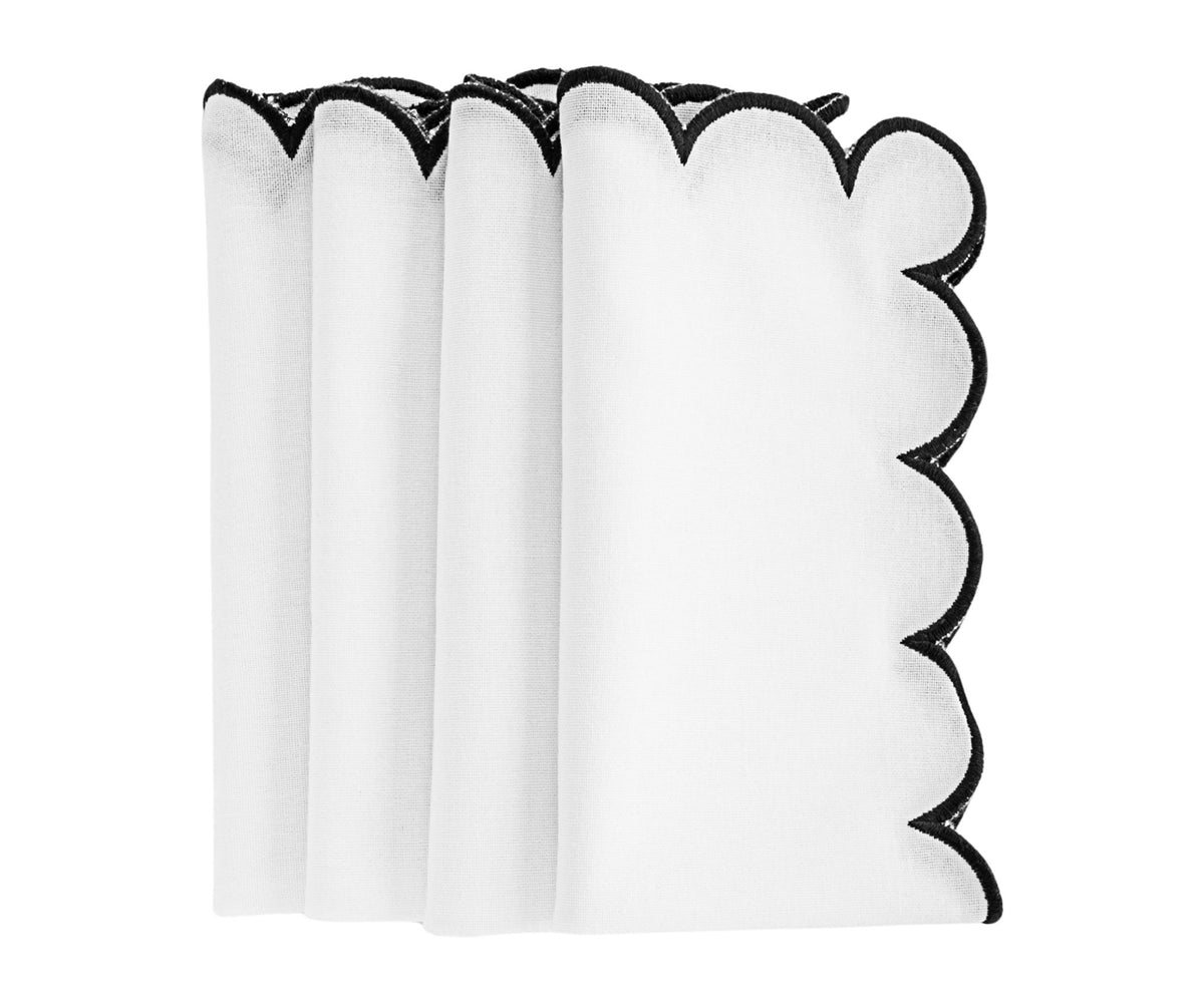 Linen Cloth Napkins - Scalloped - Che Cose Belle
