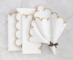 Linen Cloth Napkins - Scalloped - Che Cose Belle