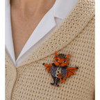 Naughty Nash Devil Bat Brooch by Johanna Parker x Lipstick & Chrome