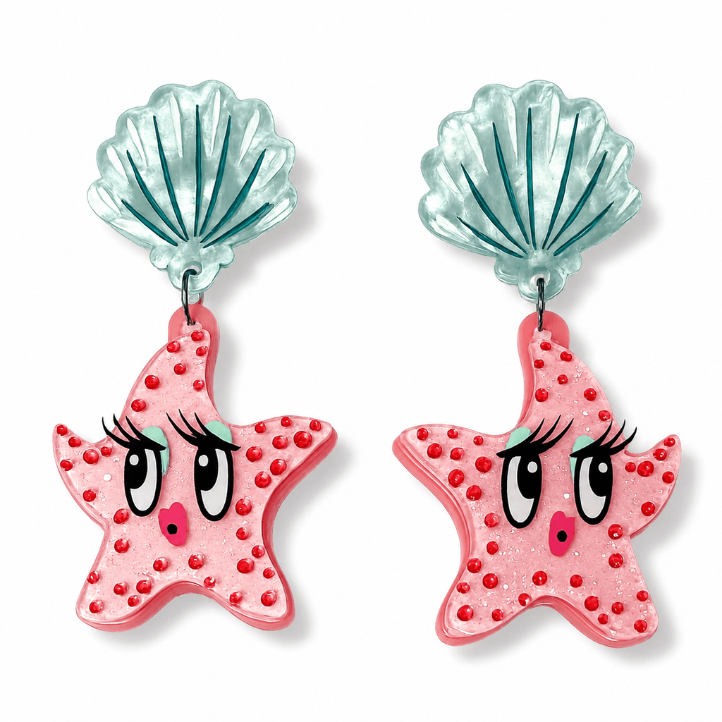 Starfish Starlet Earrings by Miss Fluff x Lipstick & Chrome