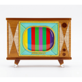 Tune In Customizable Retro TV Brooch by Lipstick & Chrome