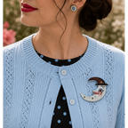 Witchy Crescent Moonhilda Brooch by Johanna Parker x Lipstick & Chrome
