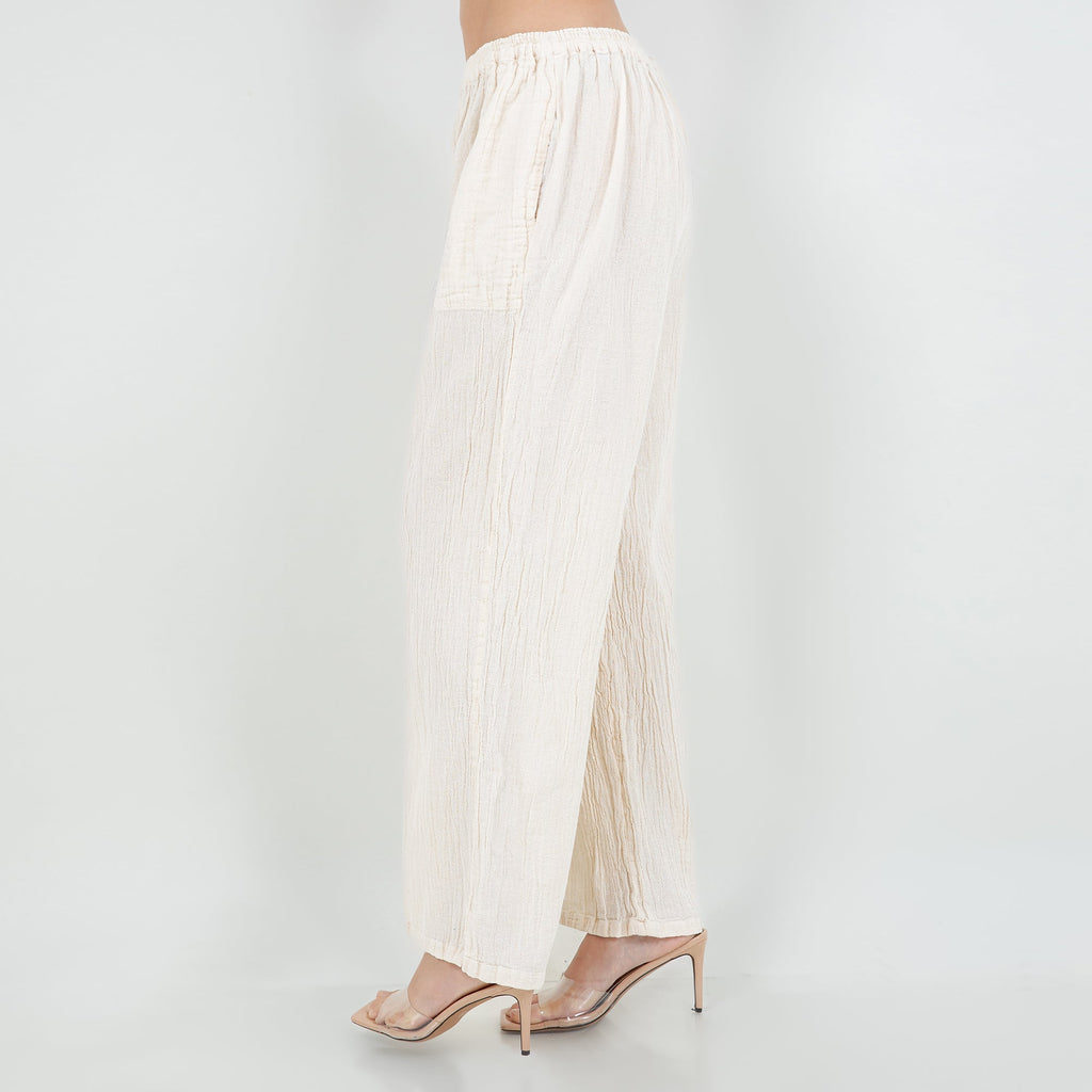 Lisa Cotton Gauze Pants with Pockets - Che Cose Belle