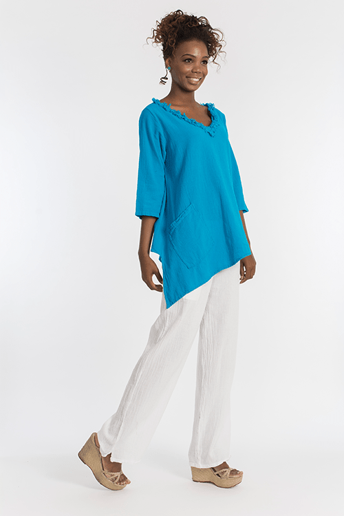 Lisa Cotton Gauze Pants with Pockets - Che Cose Belle