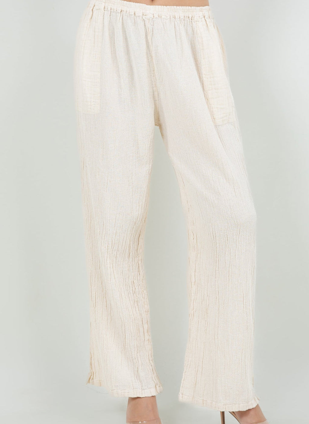 Lisa Cotton Gauze Pants with Pockets - Che Cose Belle