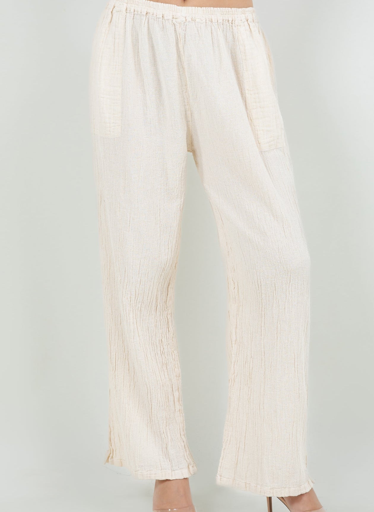 Lisa Cotton Gauze Pants with Pockets - Che Cose Belle