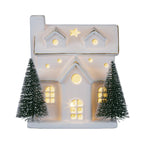 Lit Ceramic House With Trees - Che Cose Belle