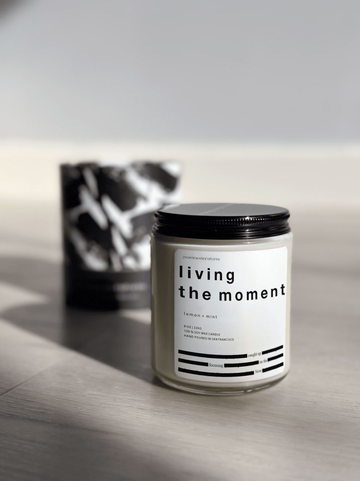 living the moment / lemon + mint candle - Che Cose Belle