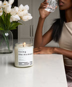living the moment / lemon + mint candle - Che Cose Belle