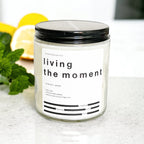 living the moment / lemon + mint candle - Che Cose Belle