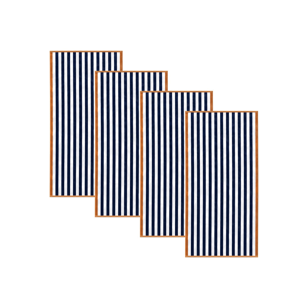 Oversized Striped Border Cabana Beach Towel - Santa Cruz