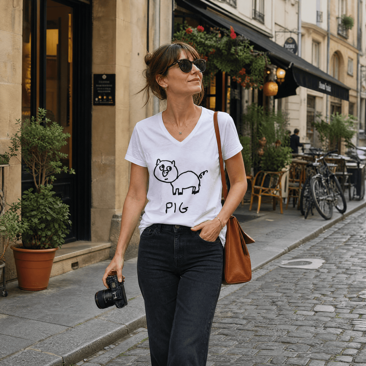 Pig - V-neck Tee