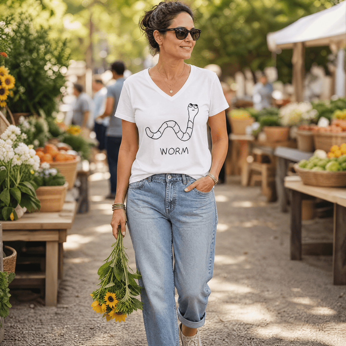 Worm - V-neck Tee