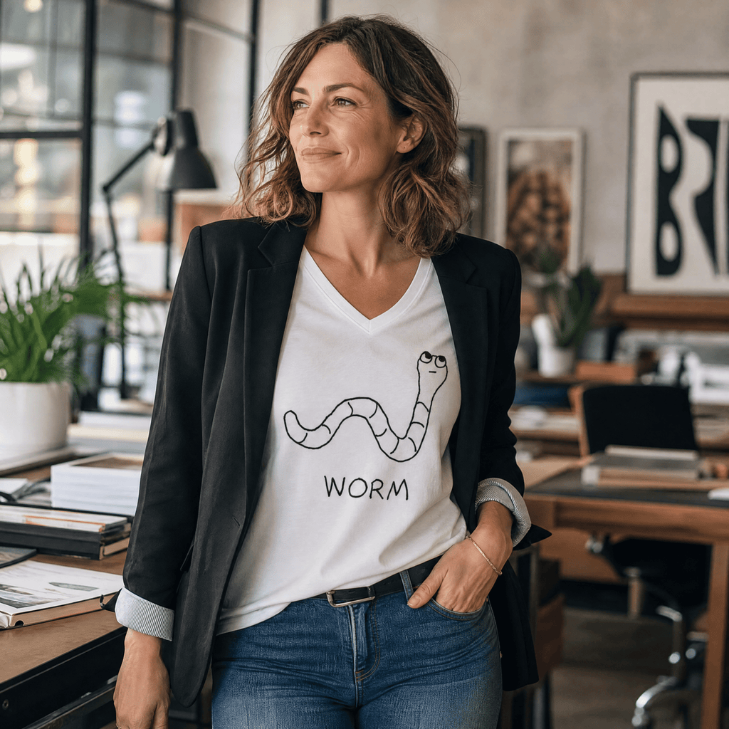 Worm - V-neck Tee