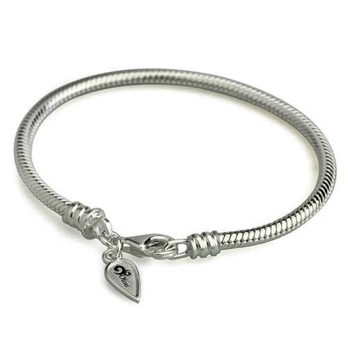 Lobster Clasp Sterling Silver Bracelet (Retired) - Che Cose Belle