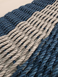 Lobster Rope Mat Navy Blue and Light Gray - Che Cose Belle