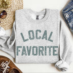 Local Favorite Crewneck Sweatshirt – Support Local, Stay Cozy - Che Cose Belle
