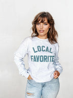 Local Favorite Crewneck Sweatshirt – Support Local, Stay Cozy - Che Cose Belle