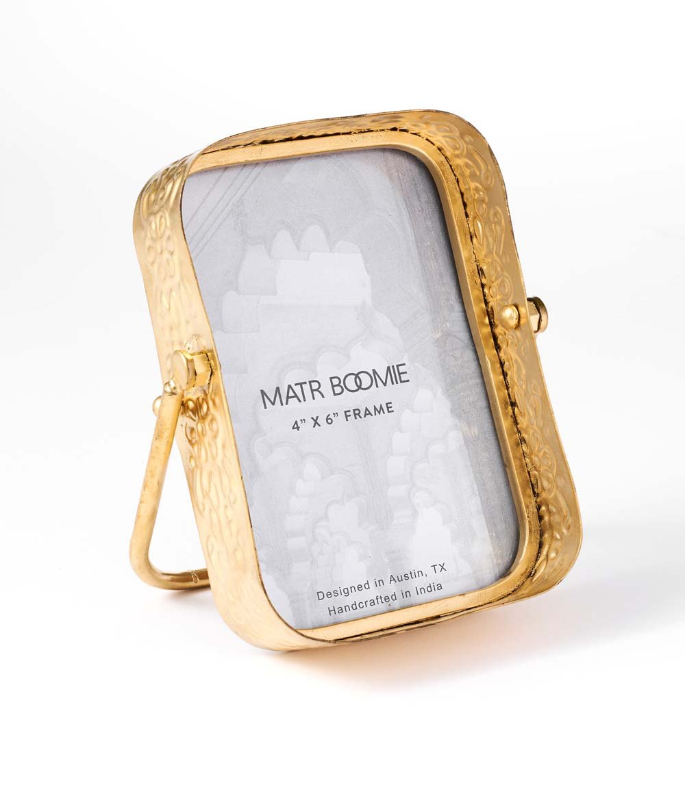 Loha 4x6 Rounded Picture Frame - Embossed Iron - Che Cose Belle