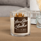 Lone Star Leather Container Candle - Che Cose Belle