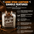 Lone Star Leather Container Candle - Che Cose Belle
