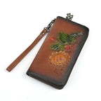 Long Wallet Fashion Embossed Zipper Clutch Purse Phone Bag - Che Cose Belle