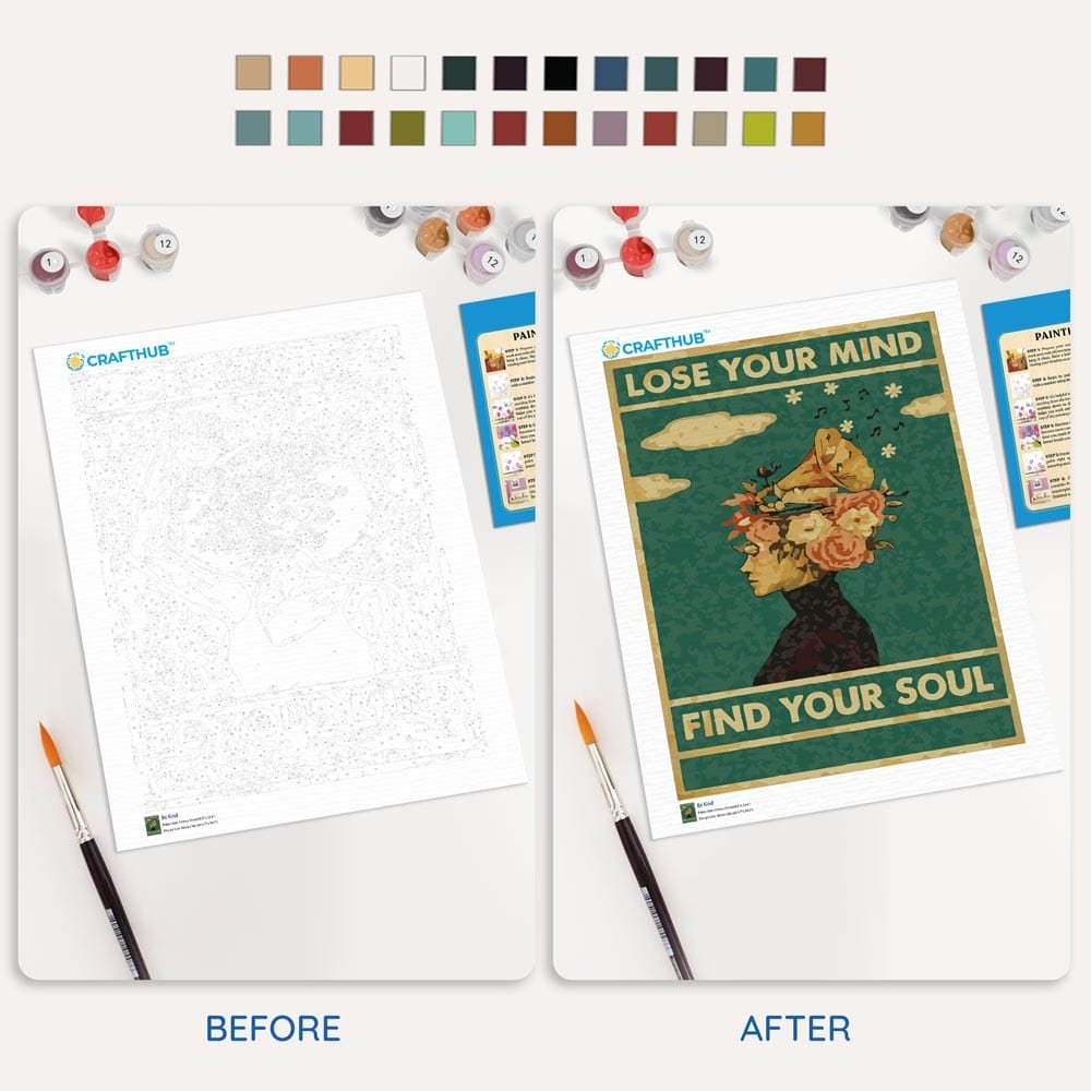 Lose Your Mind, Find Your Soul - Paint By Numbers Kit - Che Cose Belle