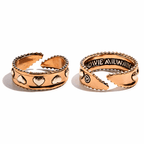 Love Always Hearts Adjustable Ring - Che Cose Belle