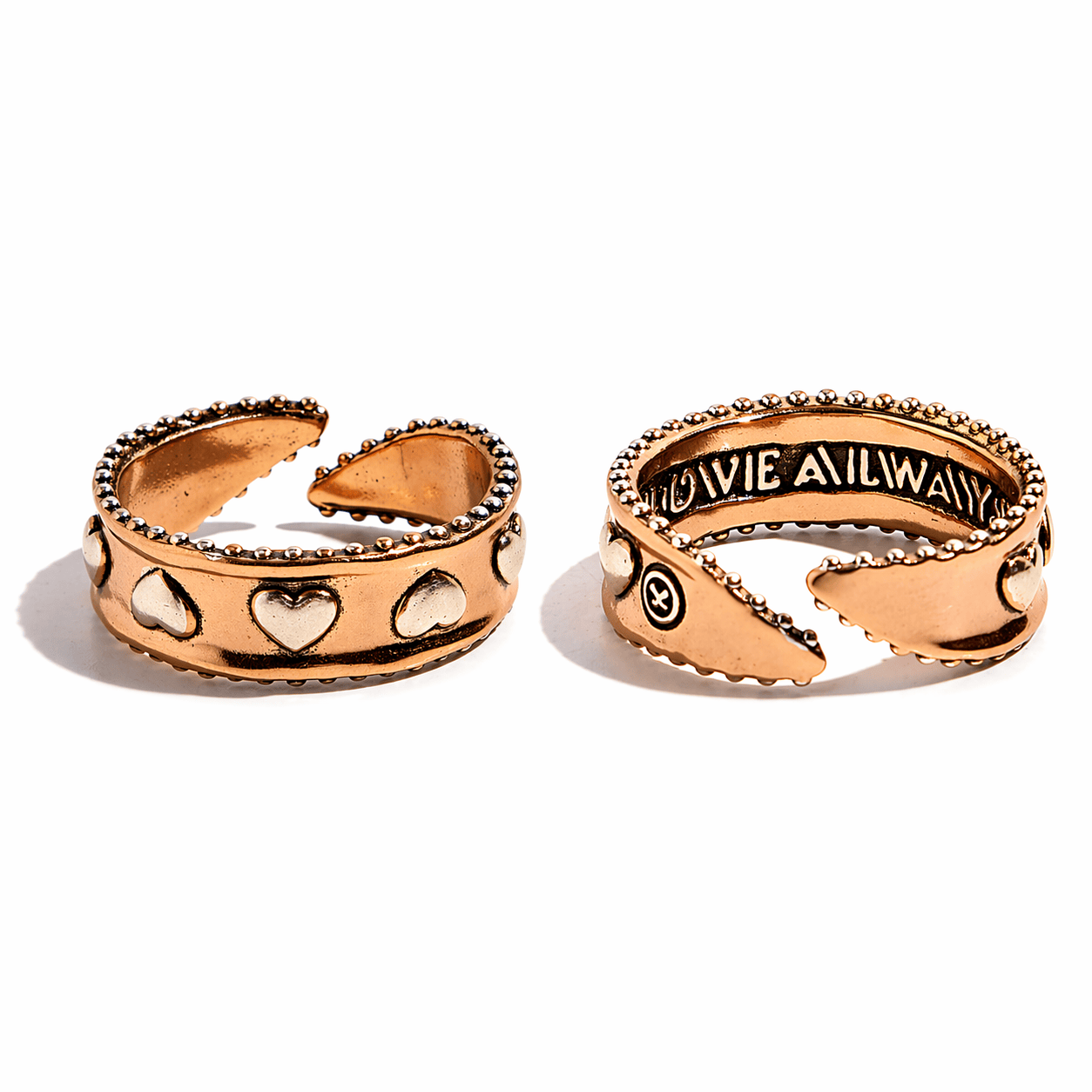 Love Always Hearts Adjustable Ring - Che Cose Belle