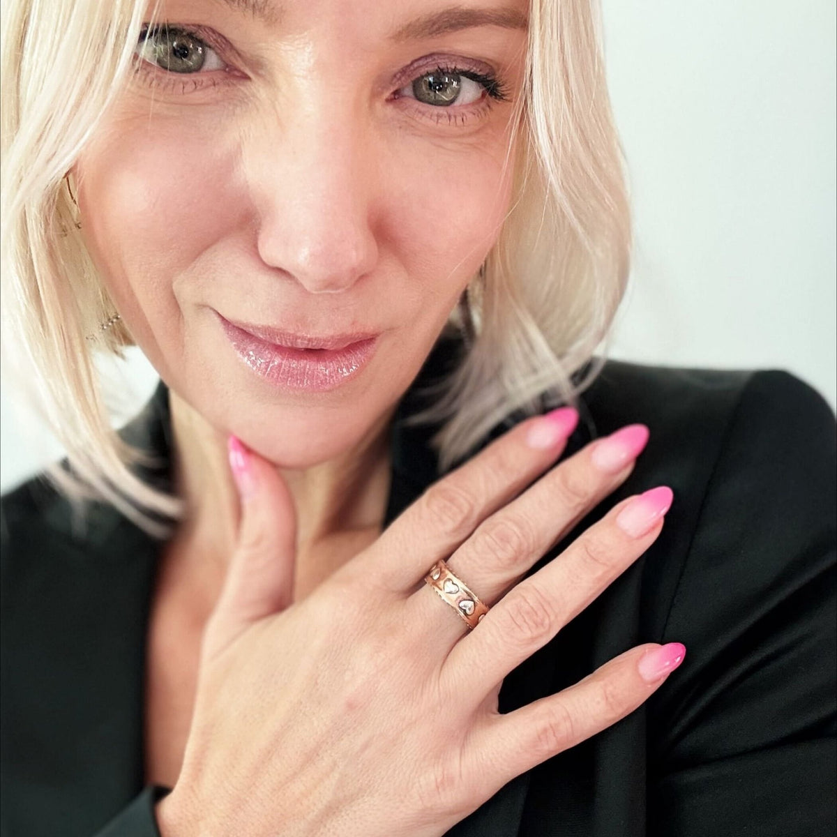 Love Always Hearts Adjustable Ring - Che Cose Belle