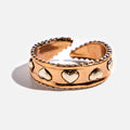 Love Always Hearts Adjustable Ring - Che Cose Belle