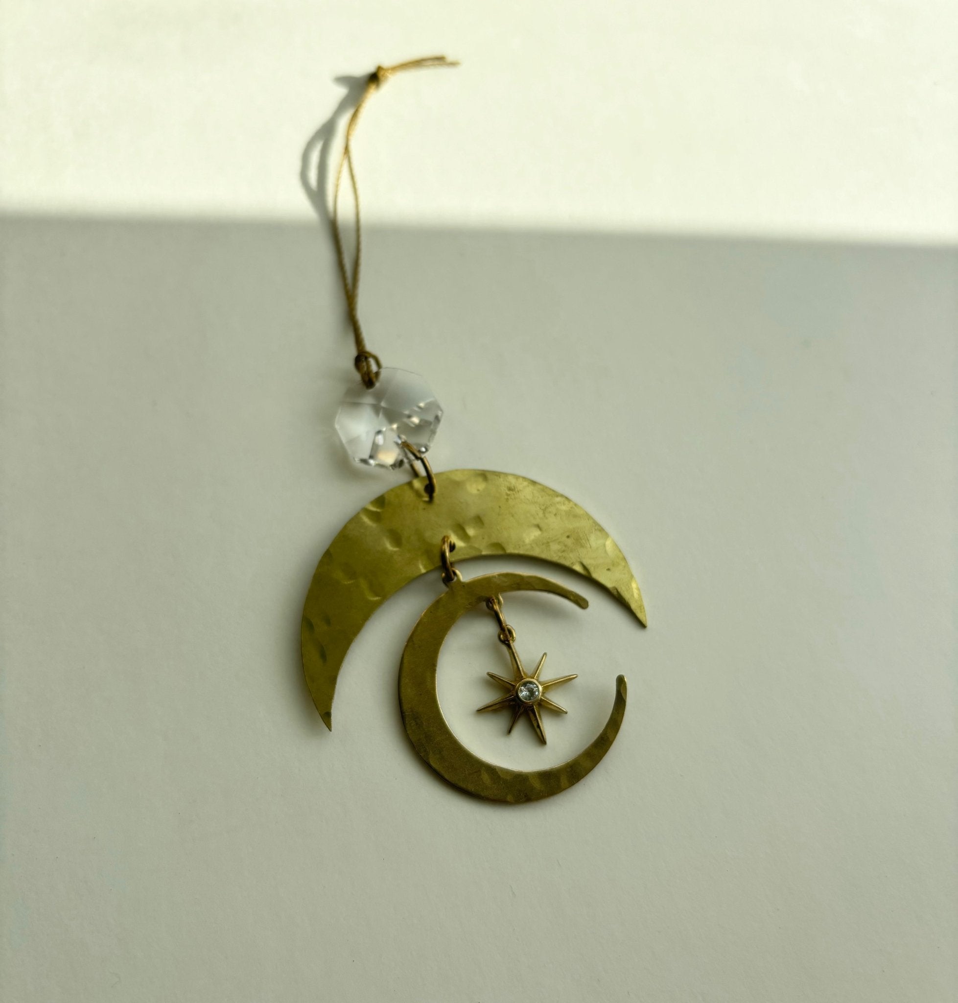 Love and Stardust Oranment with Vintage Glass Crystal - Che Cose Belle