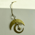 Love and Stardust Oranment with Vintage Glass Crystal - Che Cose Belle