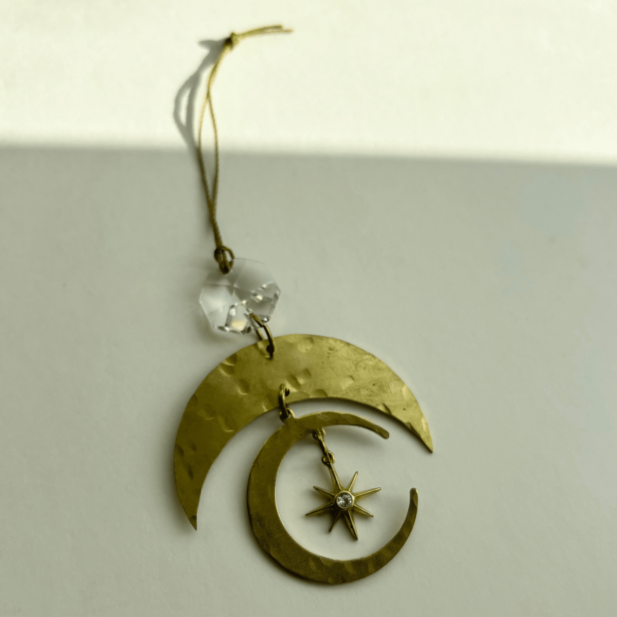 Love and Stardust Oranment with Vintage Glass Crystal - Che Cose Belle