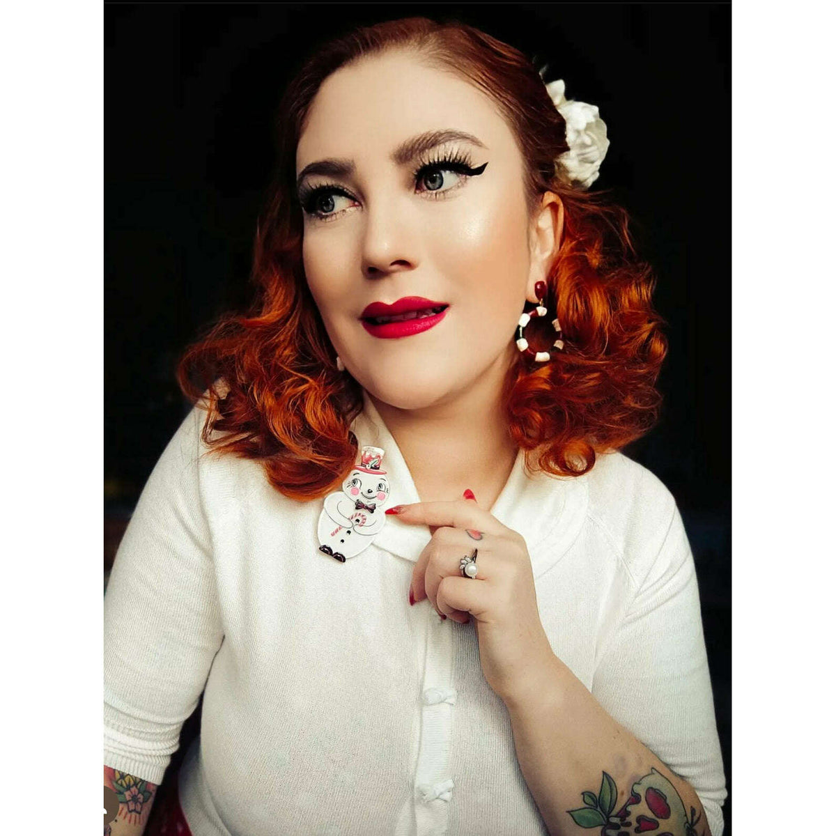 Love at Frost Sight PINK Brooch by Johanna Parker x Lipstick & Chrome - Che Cose Belle