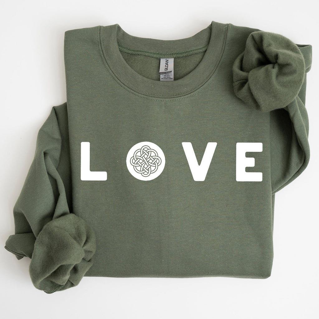 Love, Celtic, Ireland, St Patrick's Day Sweatshirt - Che Cose Belle
